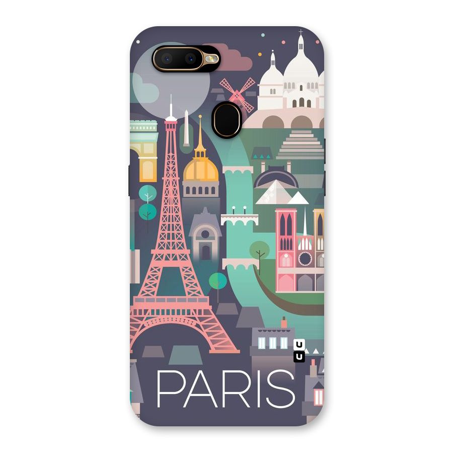 Pink Cute Tower Back Case for Oppo A5s