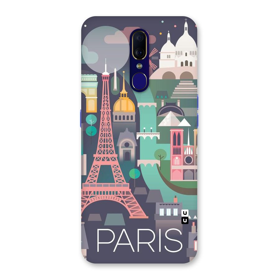 Pink Cute Tower Back Case for Oppo A9