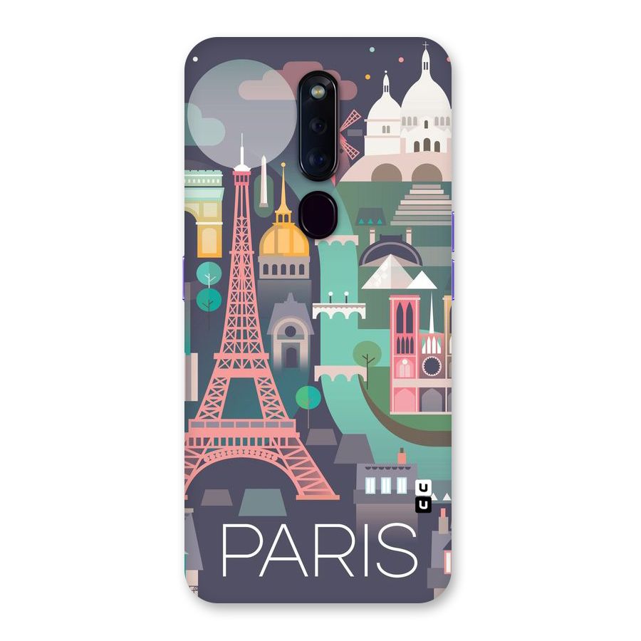 Pink Cute Tower Back Case for Oppo F11 Pro