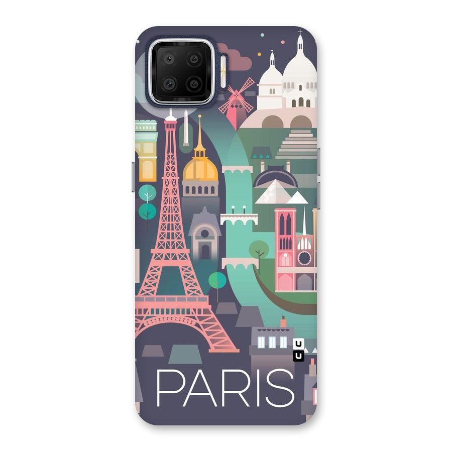 Pink Cute Tower Back Case for Oppo F17