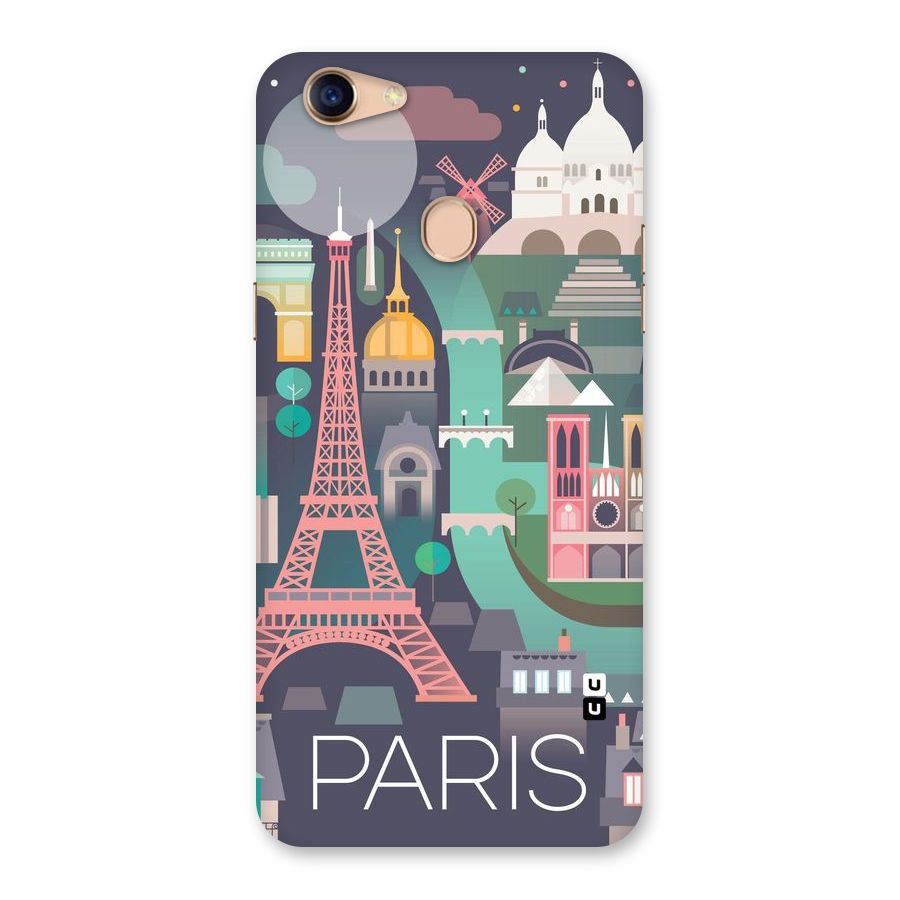 Pink Cute Tower Back Case for Oppo F5