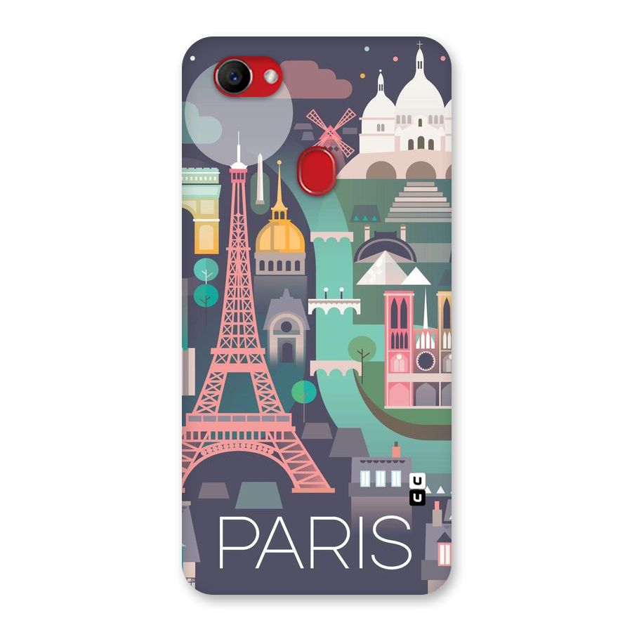 Pink Cute Tower Back Case for Oppo F7