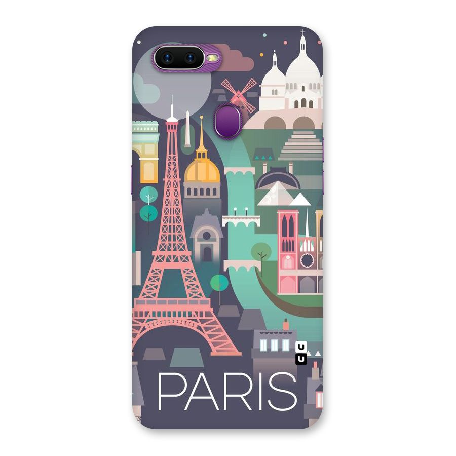 Pink Cute Tower Back Case for Oppo F9