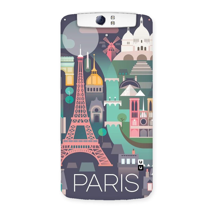 Pink Cute Tower Back Case for Oppo N1