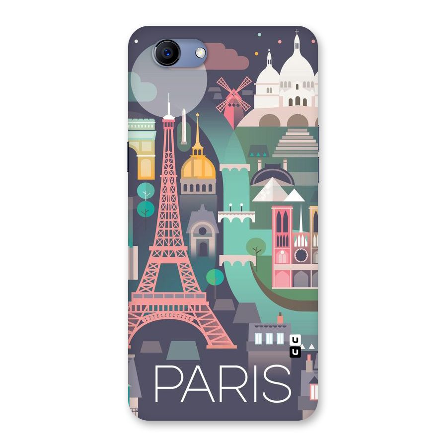 Pink Cute Tower Back Case for Oppo Realme 1