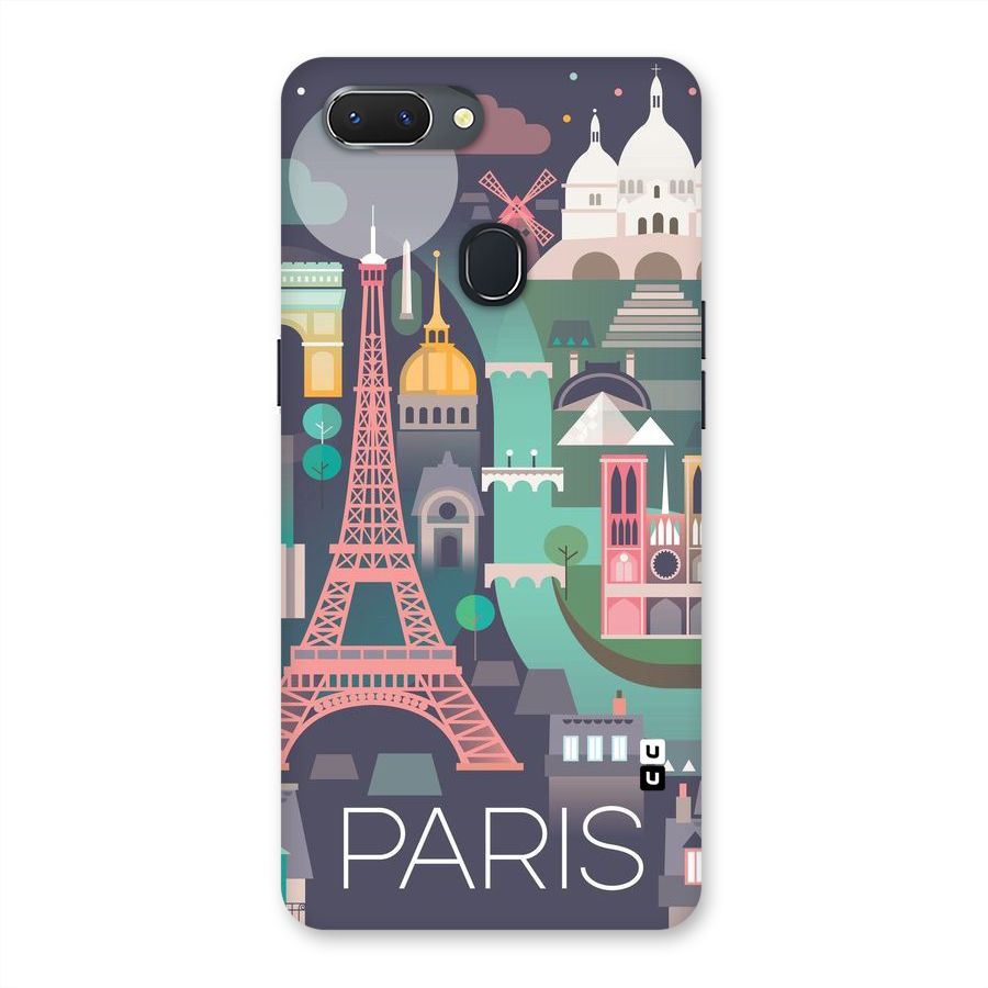 Pink Cute Tower Back Case for Oppo Realme 2