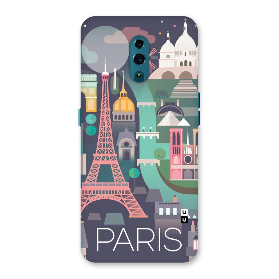 Pink Cute Tower Back Case for Oppo Reno
