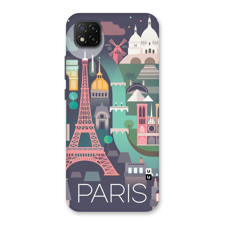 Pink Cute Tower Back Case for Poco C3