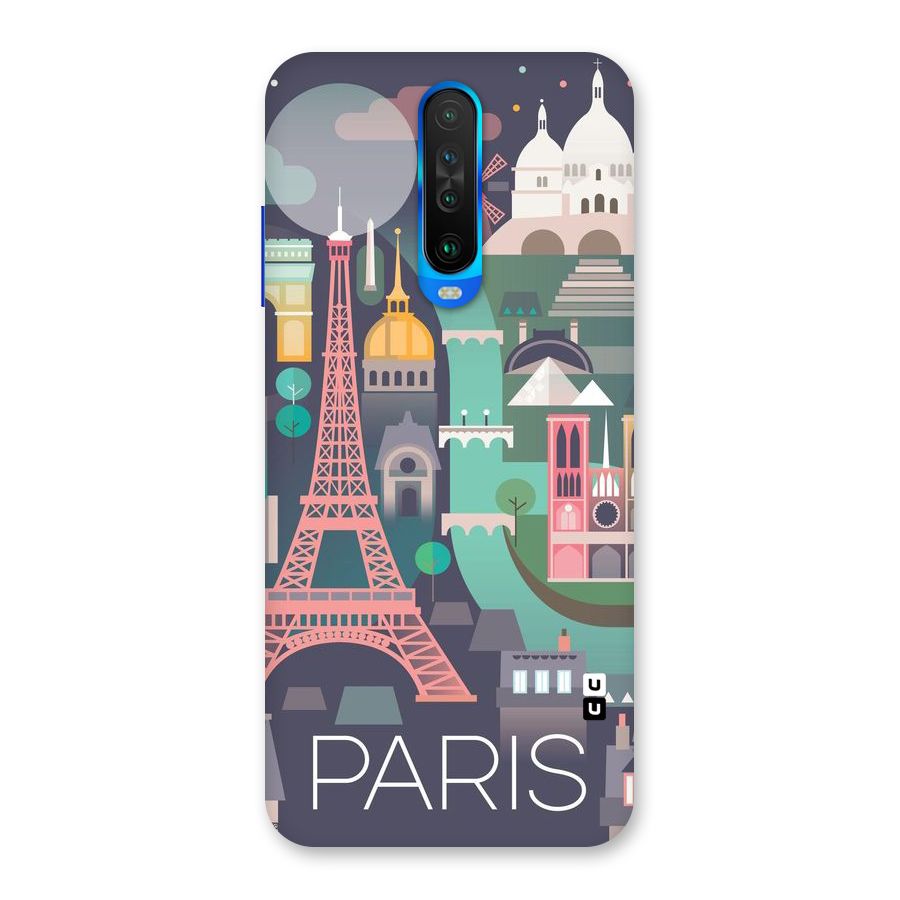 Pink Cute Tower Back Case for Poco X2