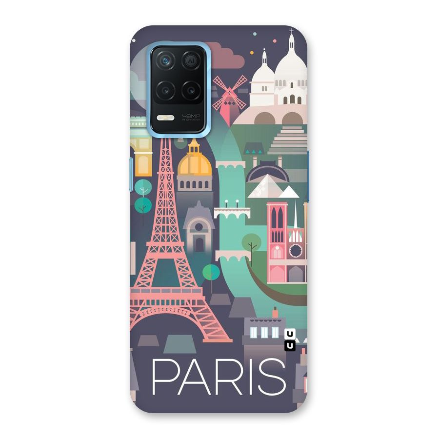 Pink Cute Tower Back Case for Realme 8 5G