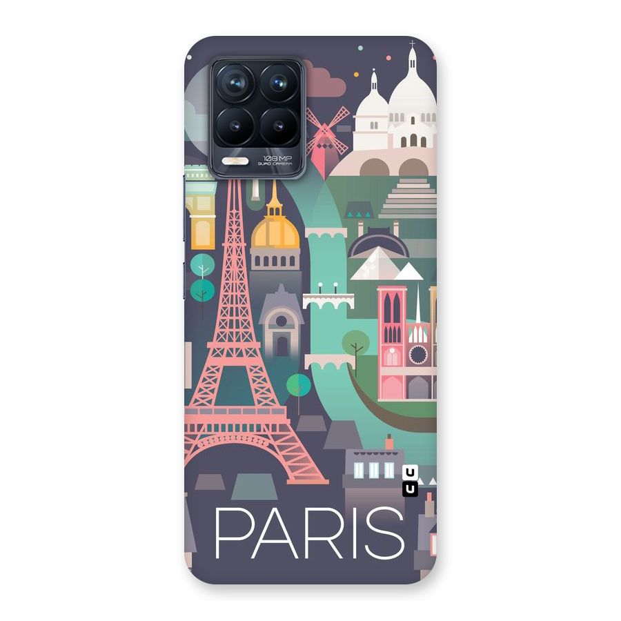 Pink Cute Tower Back Case for Realme 8 Pro