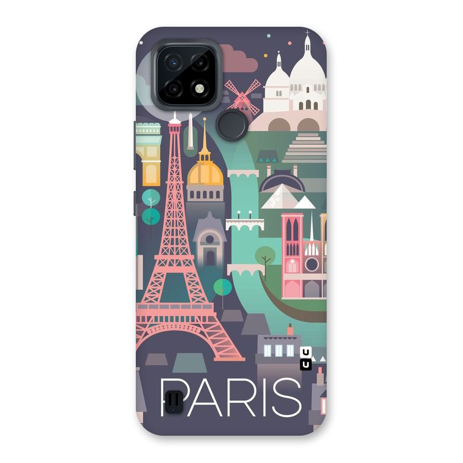 Pink Cute Tower Back Case for Realme C21