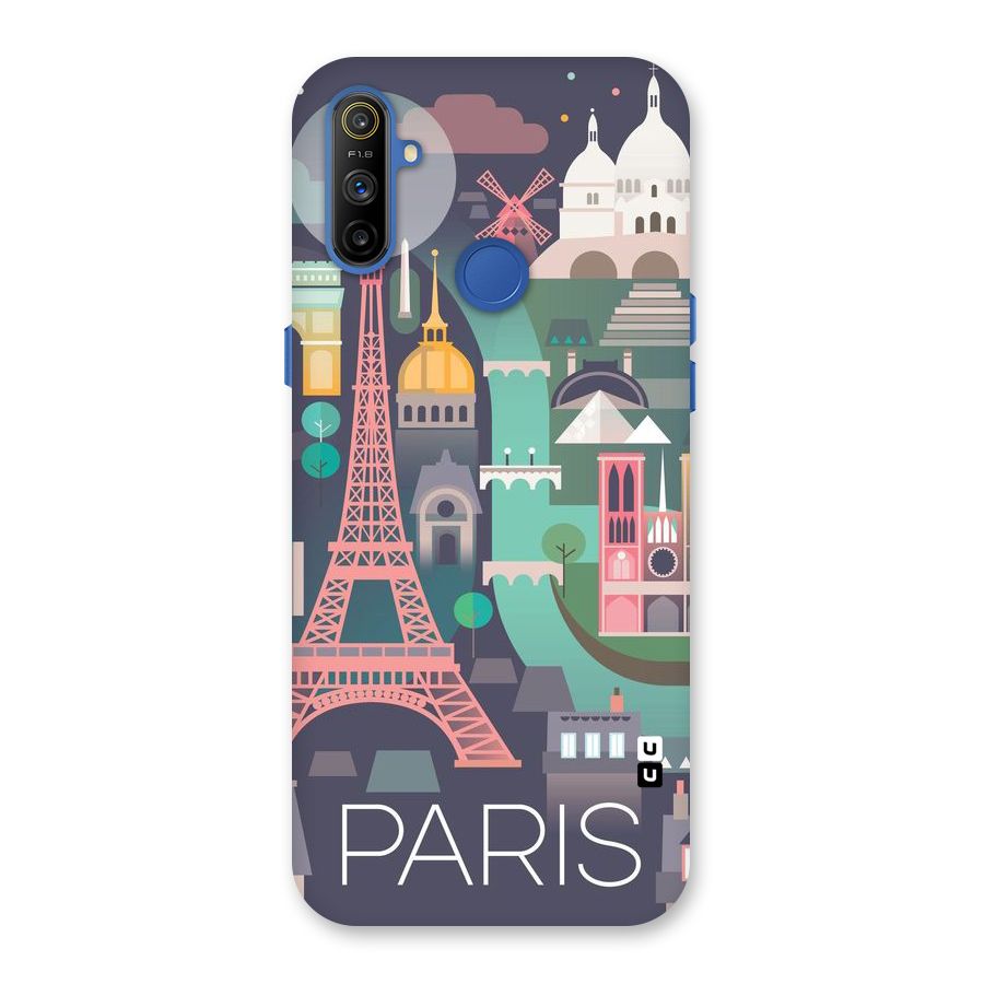 Pink Cute Tower Back Case for Realme Narzo 10A
