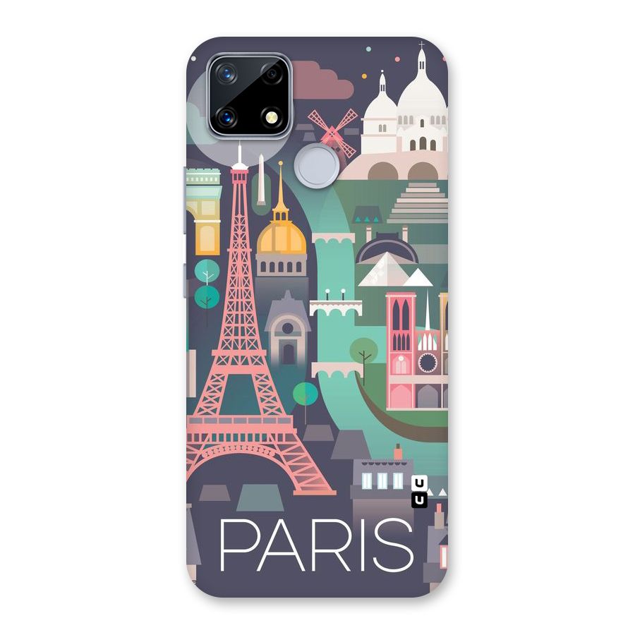 Pink Cute Tower Back Case for Realme Narzo 20