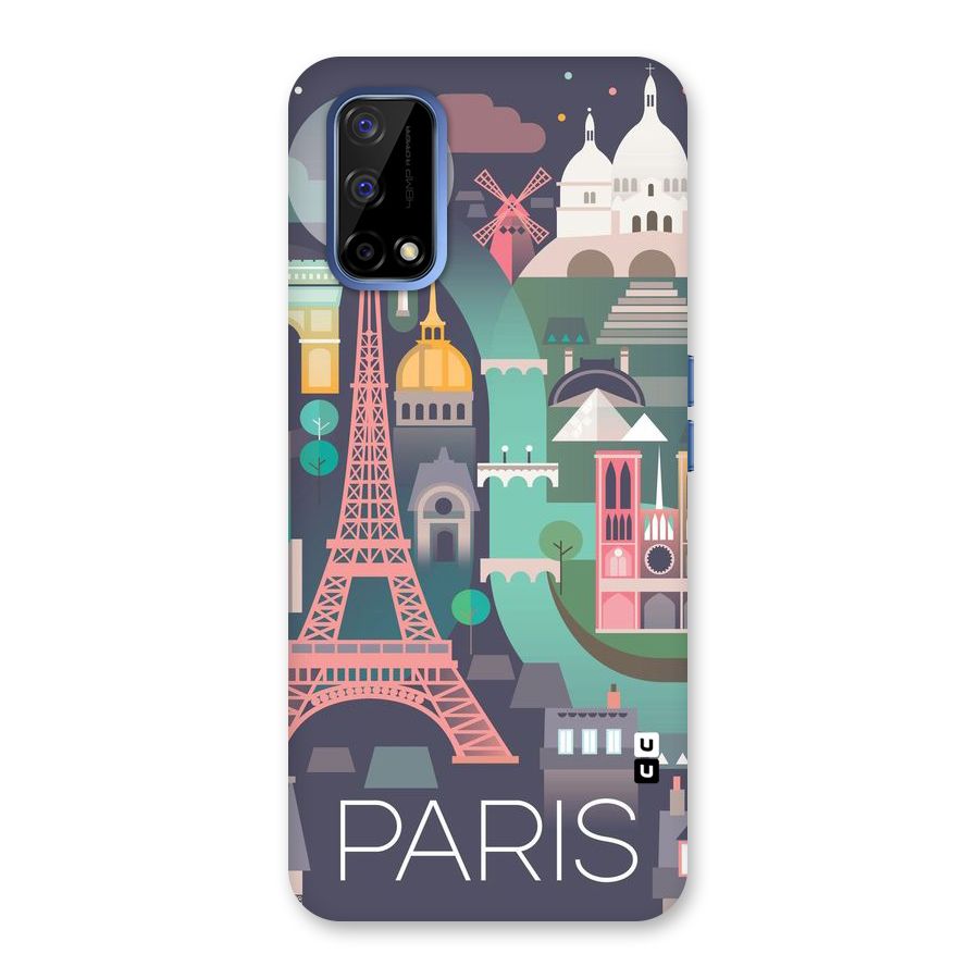 Pink Cute Tower Back Case for Realme Narzo 30 Pro