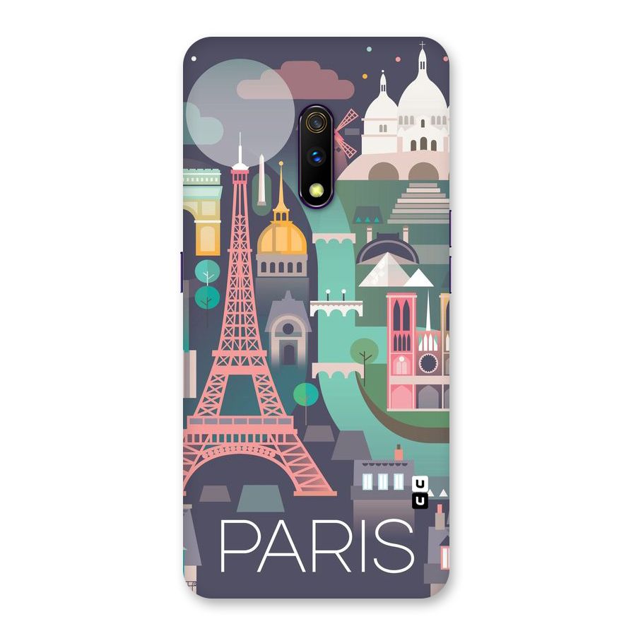 Pink Cute Tower Back Case for Realme X