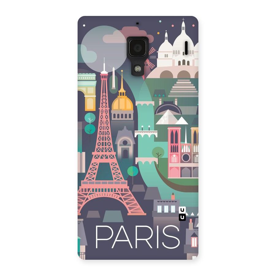 Pink Cute Tower Back Case for Redmi 1S