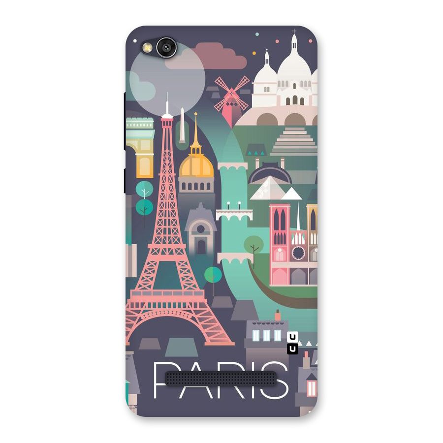Pink Cute Tower Back Case for Redmi 4A