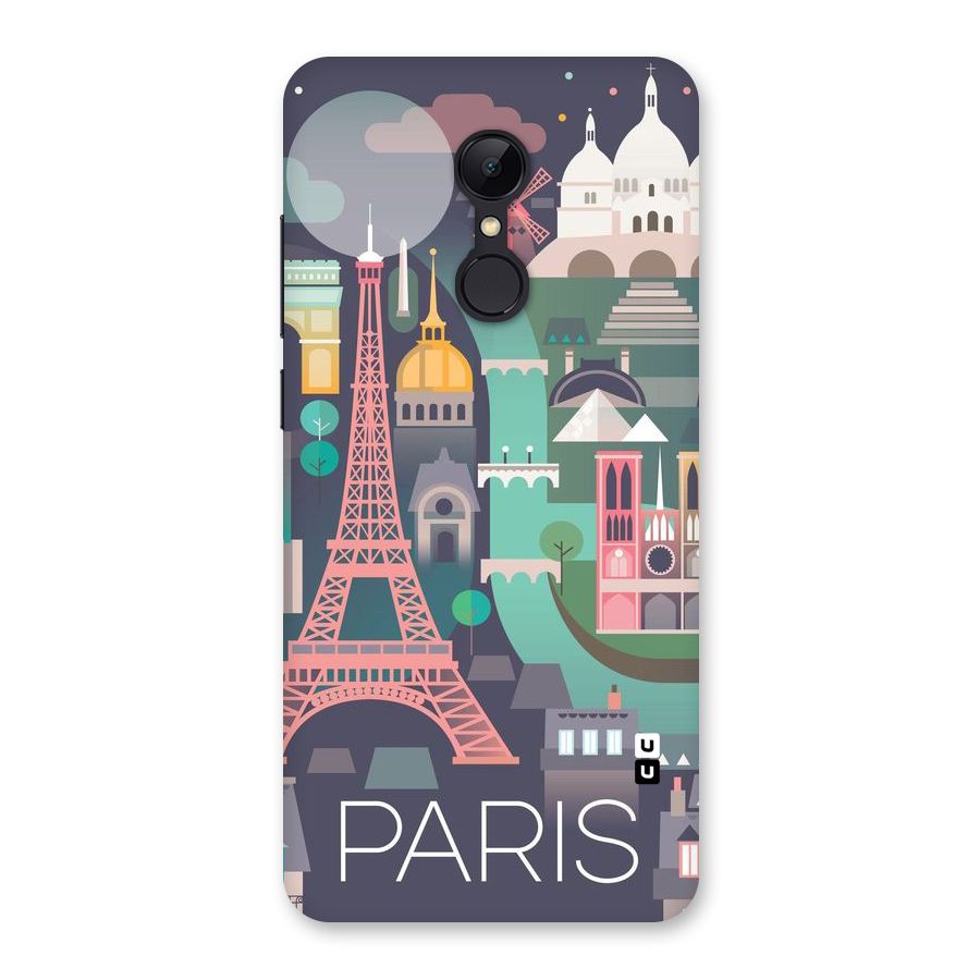 Pink Cute Tower Back Case for Redmi 5