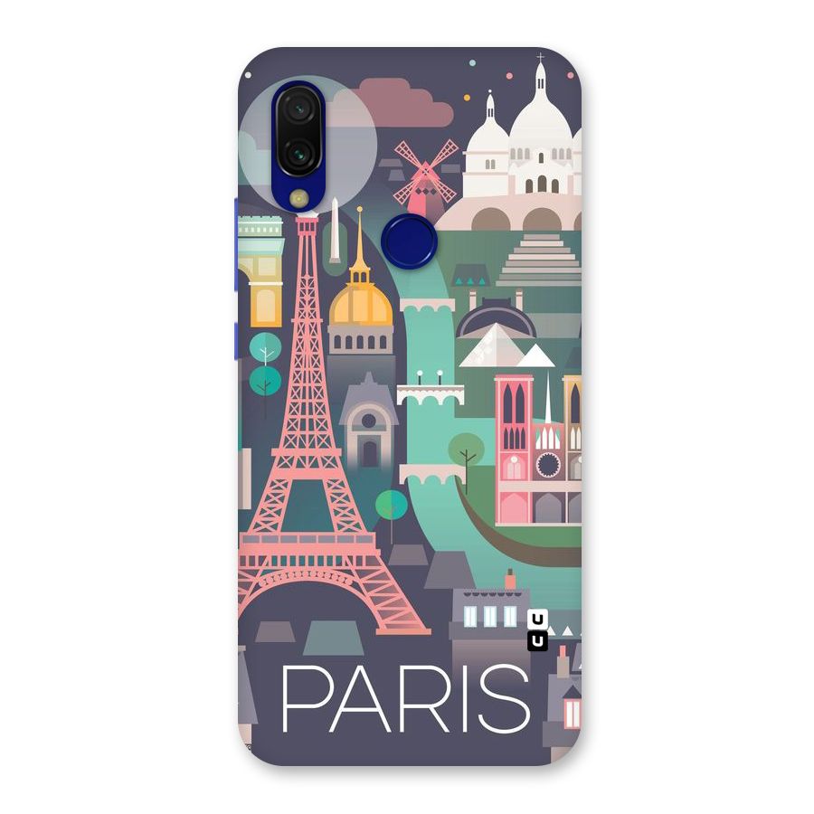 Pink Cute Tower Back Case for Redmi 7
