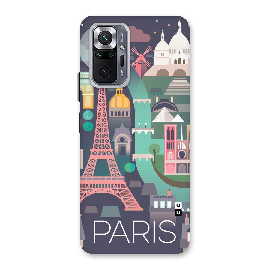 Pink Cute Tower Back Case for Redmi Note 10 Pro Max