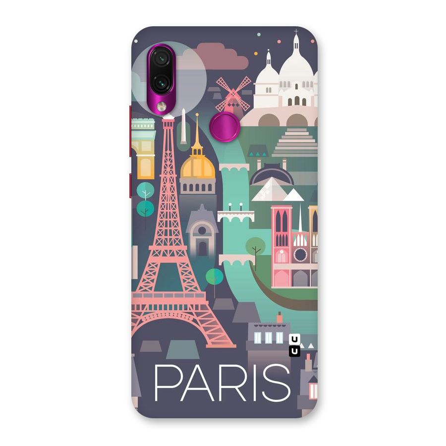 Pink Cute Tower Back Case for Redmi Note 7 Pro