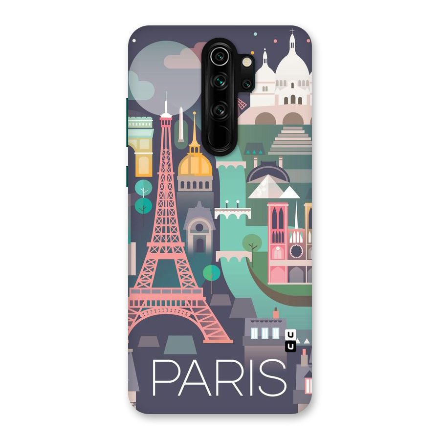 Pink Cute Tower Back Case for Redmi Note 8 Pro