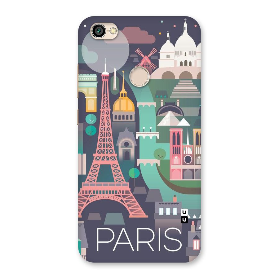 Pink Cute Tower Back Case for Redmi Y1 2017