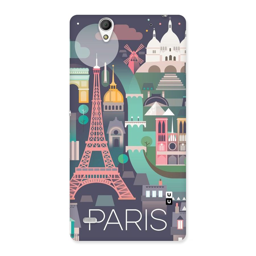 Pink Cute Tower Back Case for Sony Xperia C4