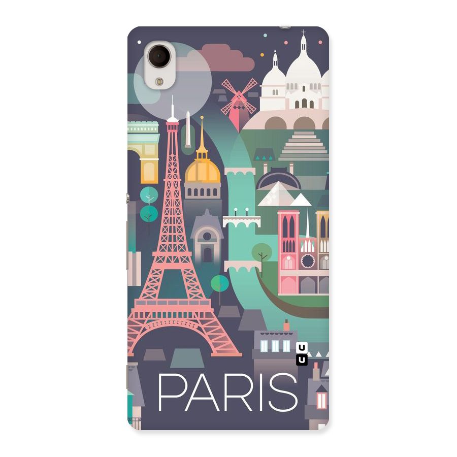 Pink Cute Tower Back Case for Sony Xperia M4