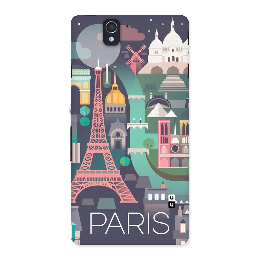 Pink Cute Tower Back Case for Sony Xperia Z