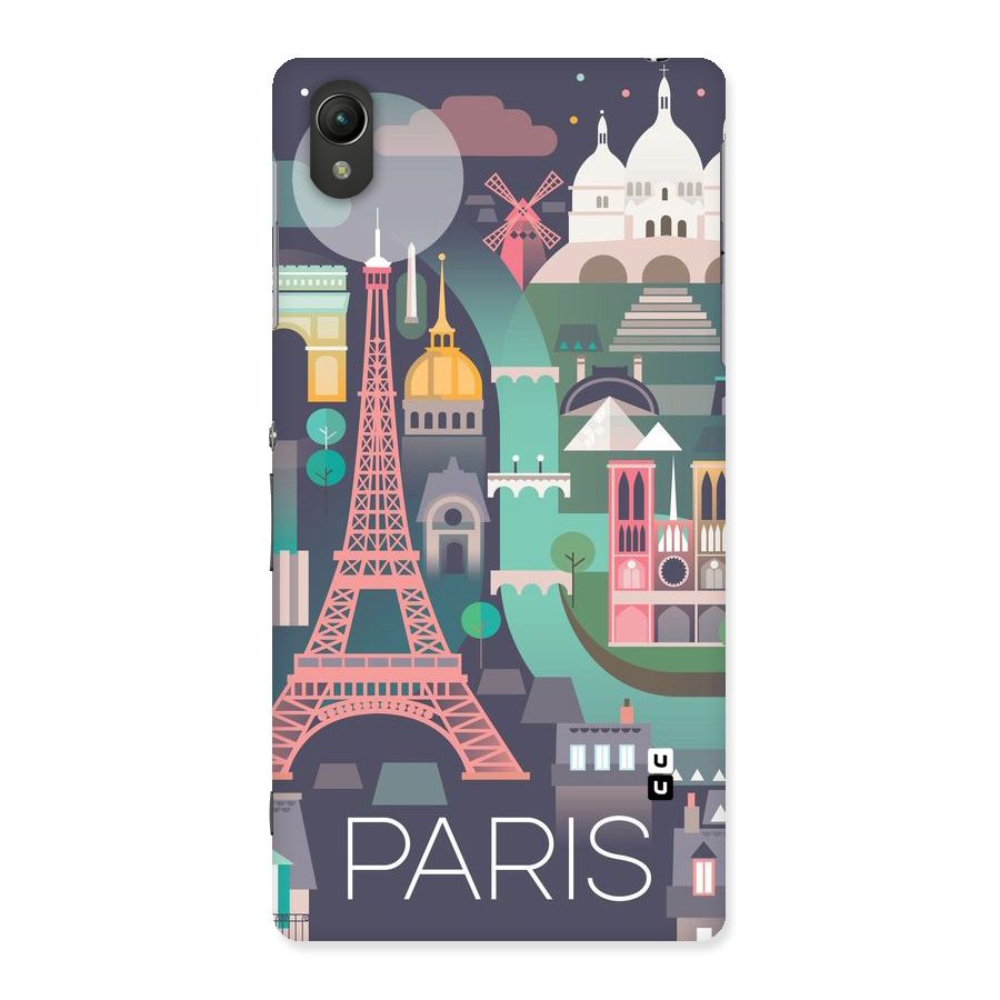 Pink Cute Tower Back Case for Sony Xperia Z2