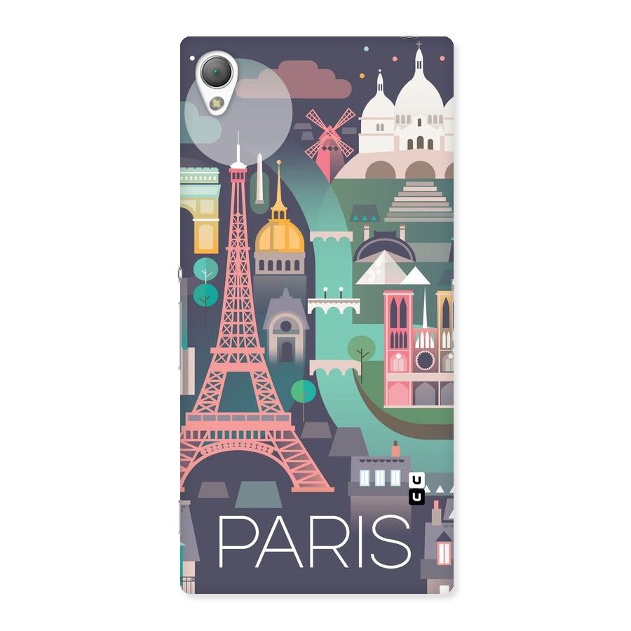 Pink Cute Tower Back Case for Sony Xperia Z3