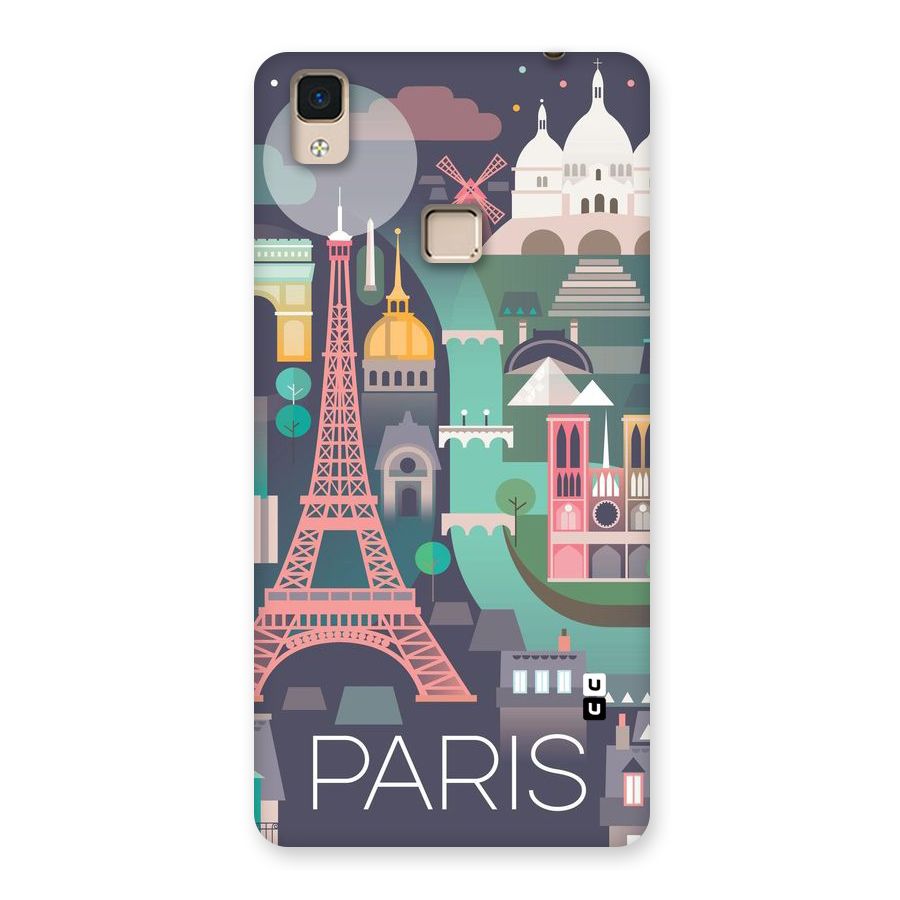 Pink Cute Tower Back Case for V3 Max