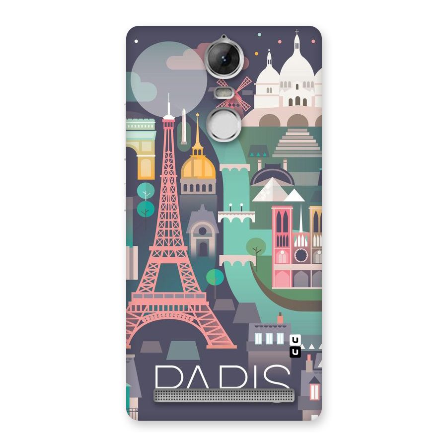 Pink Cute Tower Back Case for Vibe K5 Note