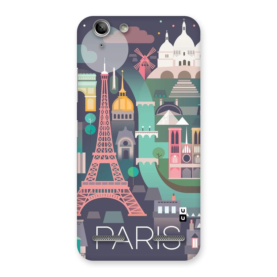 Pink Cute Tower Back Case for Vibe K5 Plus