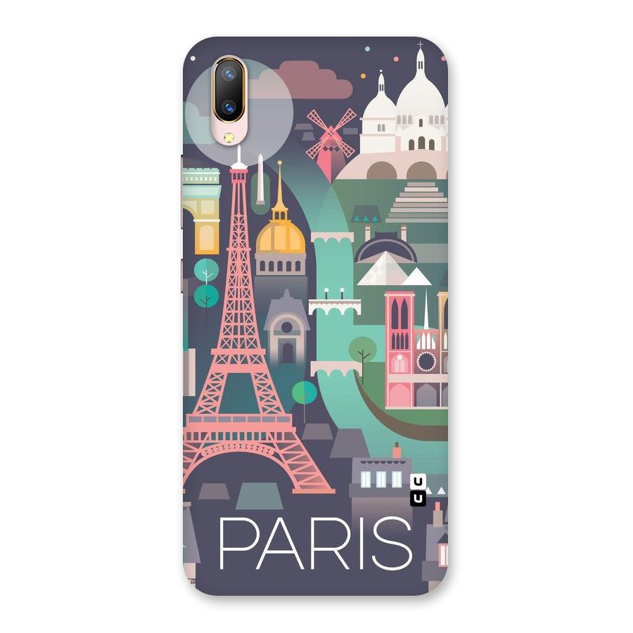 Pink Cute Tower Back Case for Vivo V11 Pro