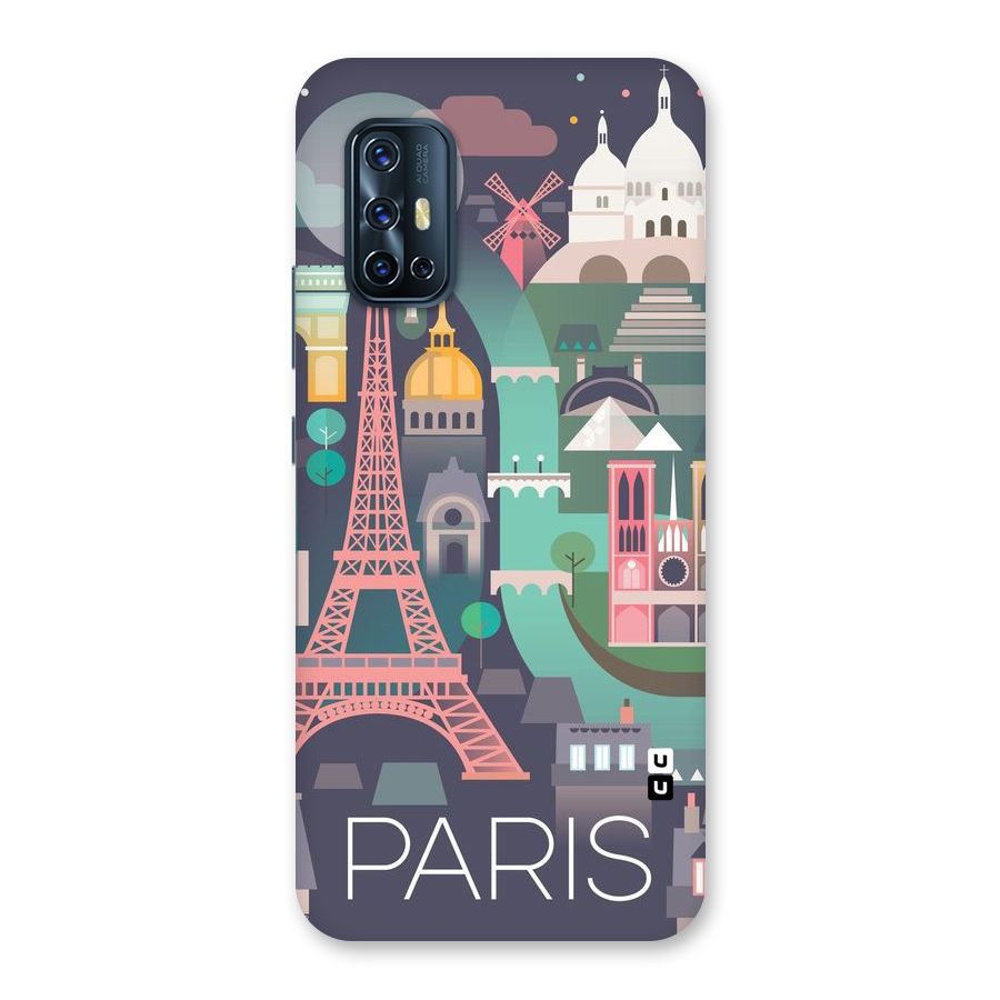 Pink Cute Tower Back Case for Vivo V17