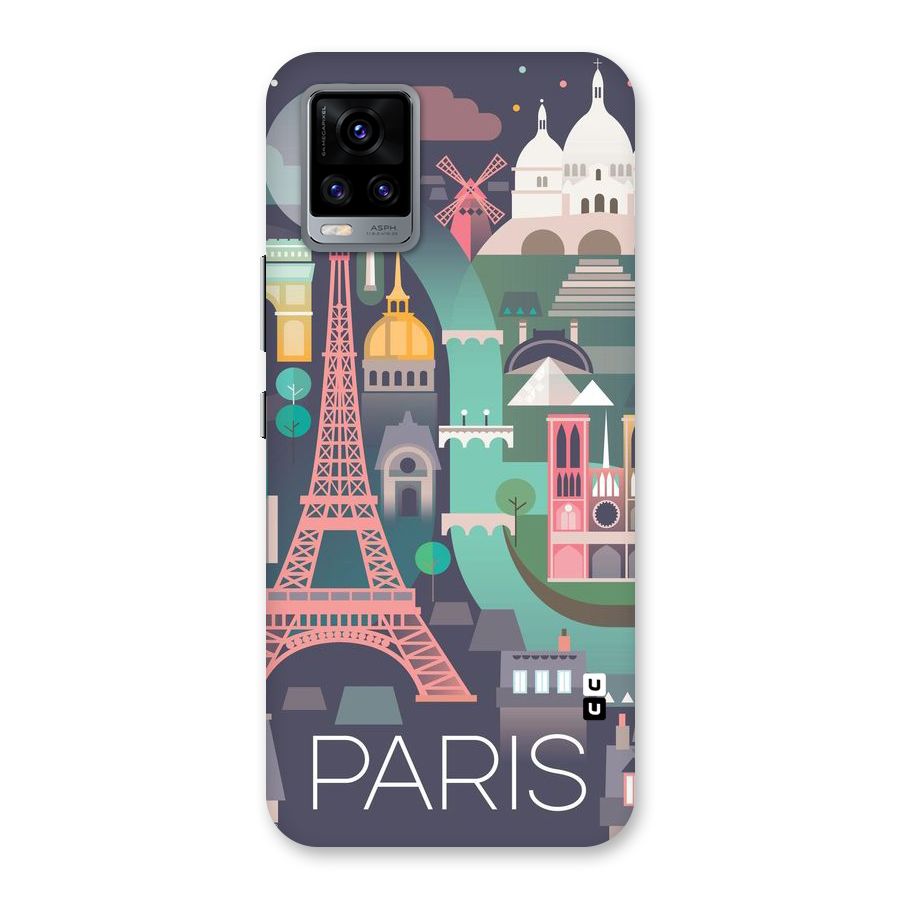Pink Cute Tower Back Case for Vivo V20