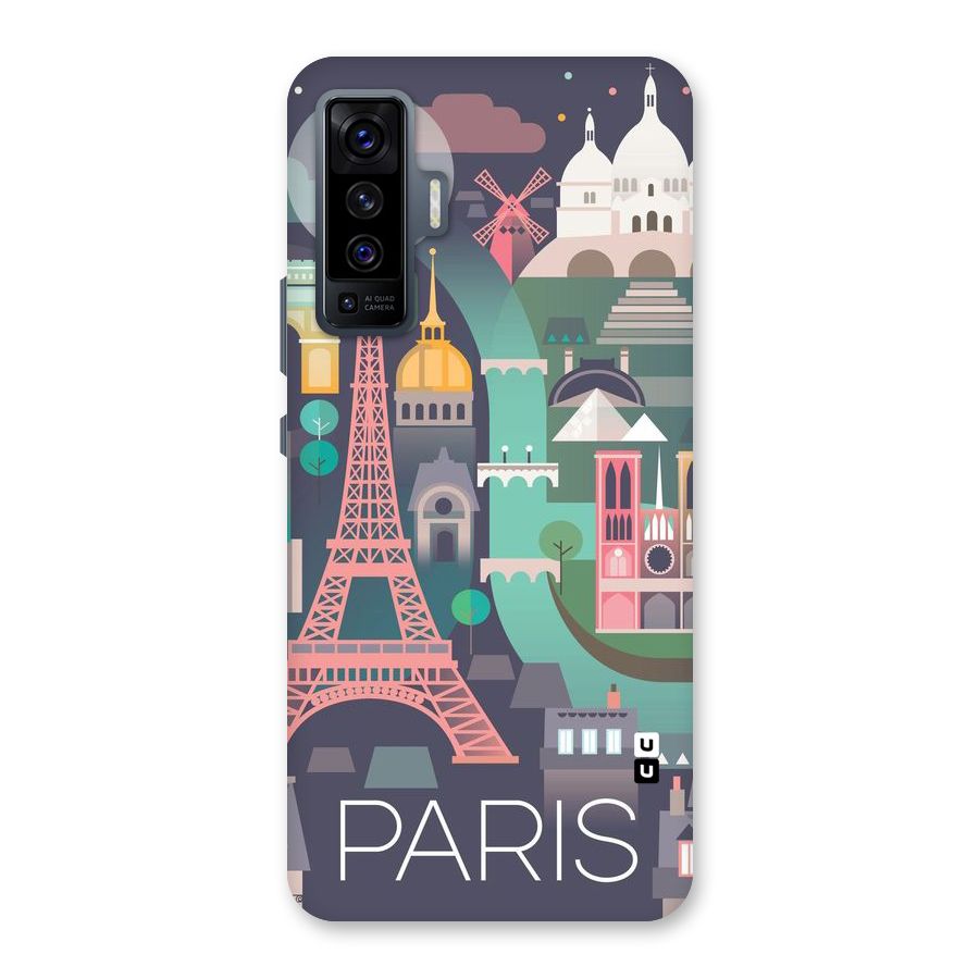 Pink Cute Tower Back Case for Vivo X50