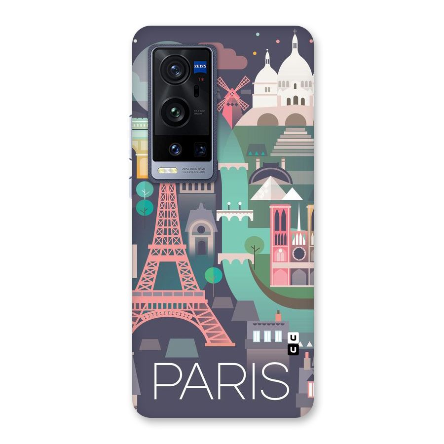 Pink Cute Tower Back Case for Vivo X60 Pro Plus
