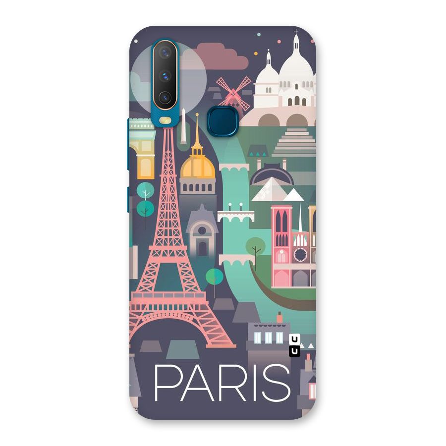 Pink Cute Tower Back Case for Vivo Y11