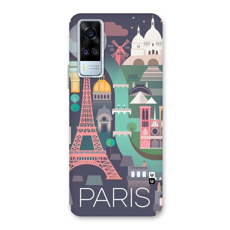 Pink Cute Tower Back Case for Vivo Y31