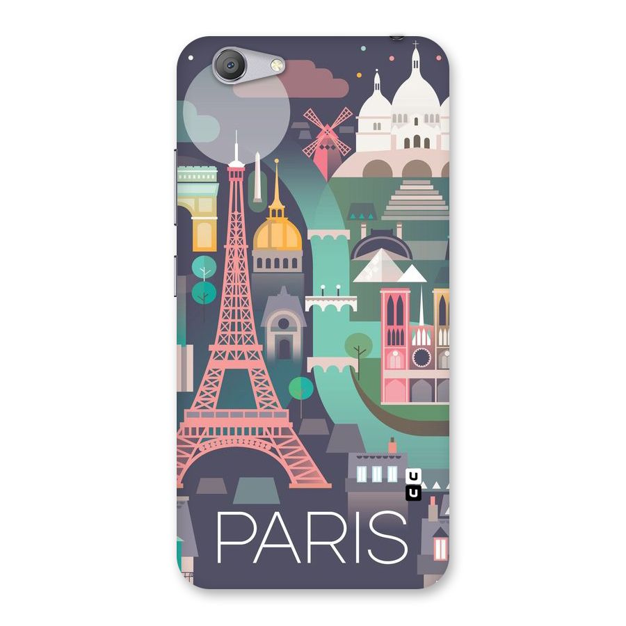 Pink Cute Tower Back Case for Vivo Y53
