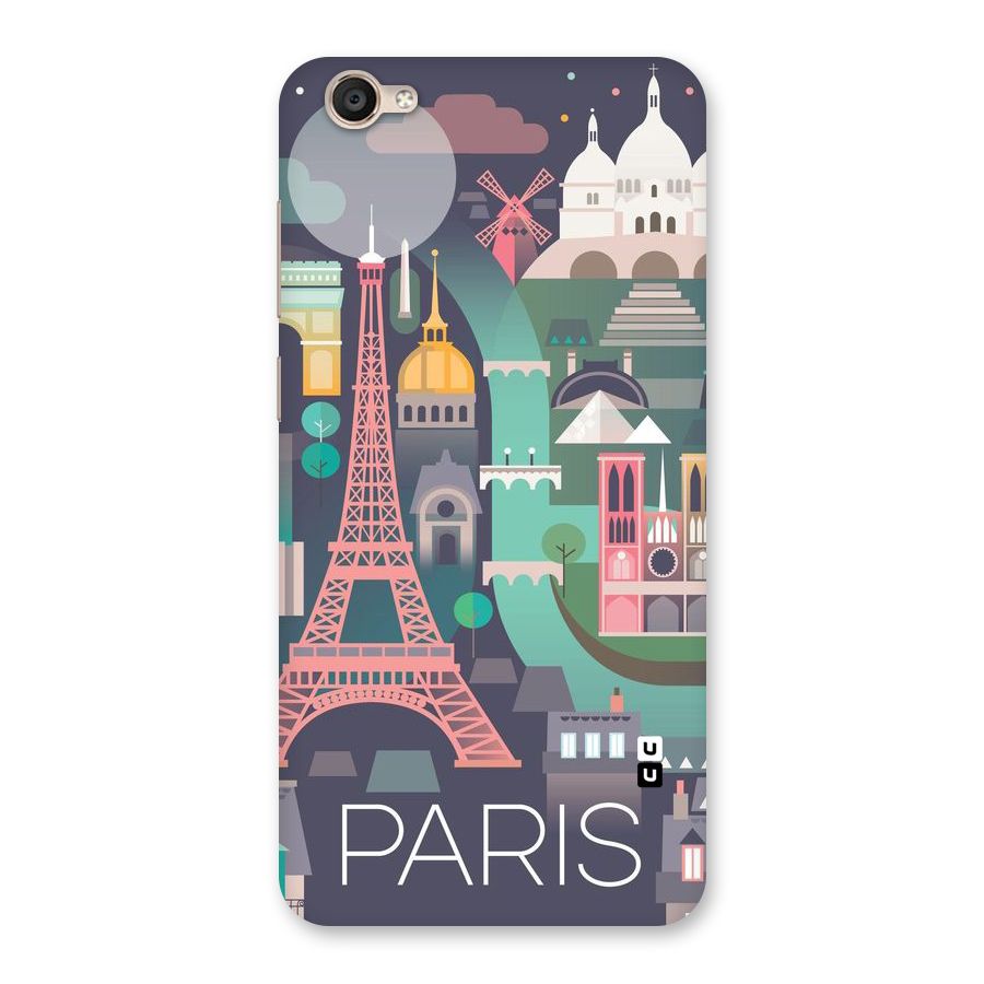 Pink Cute Tower Back Case for Vivo Y55s