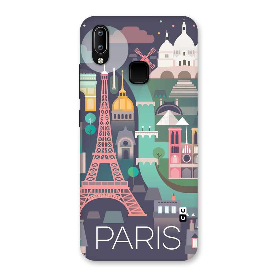 Pink Cute Tower Back Case for Vivo Y93