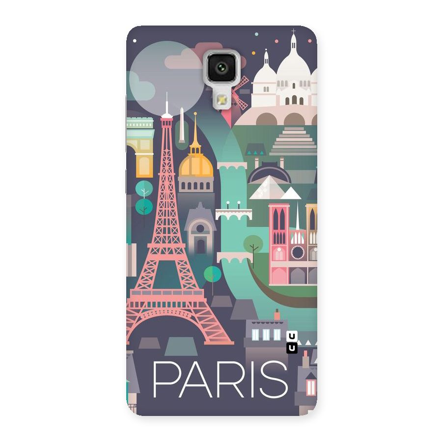Pink Cute Tower Back Case for Xiaomi Mi 4