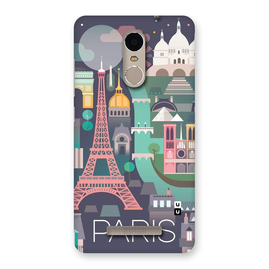 Pink Cute Tower Back Case for Xiaomi Redmi Note 3