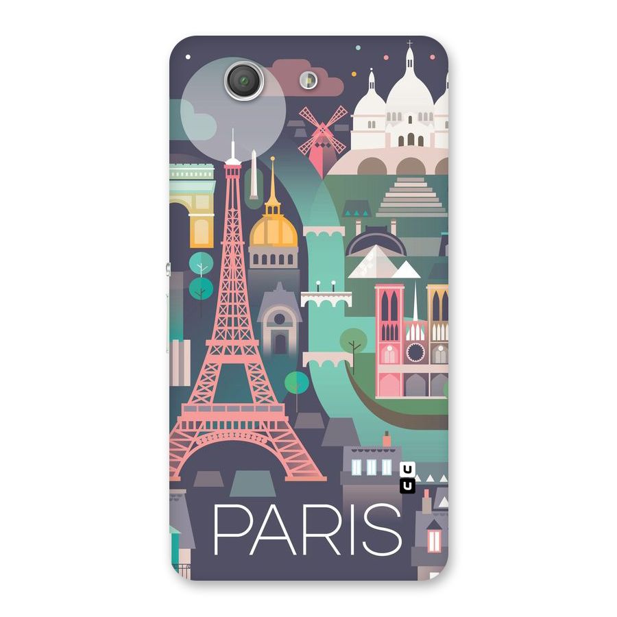 Pink Cute Tower Back Case for Xperia Z3 Compact