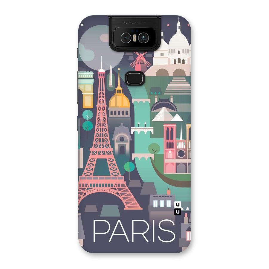 Pink Cute Tower Back Case for Zenfone 6z